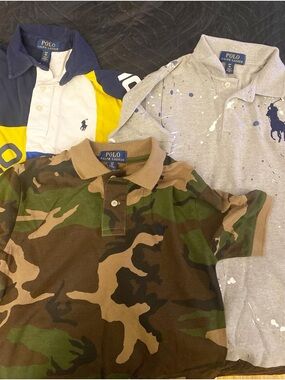 Polo by Ralph Lauren Boys' Polo Bundle - Camo, Gray, Navy/Yellow